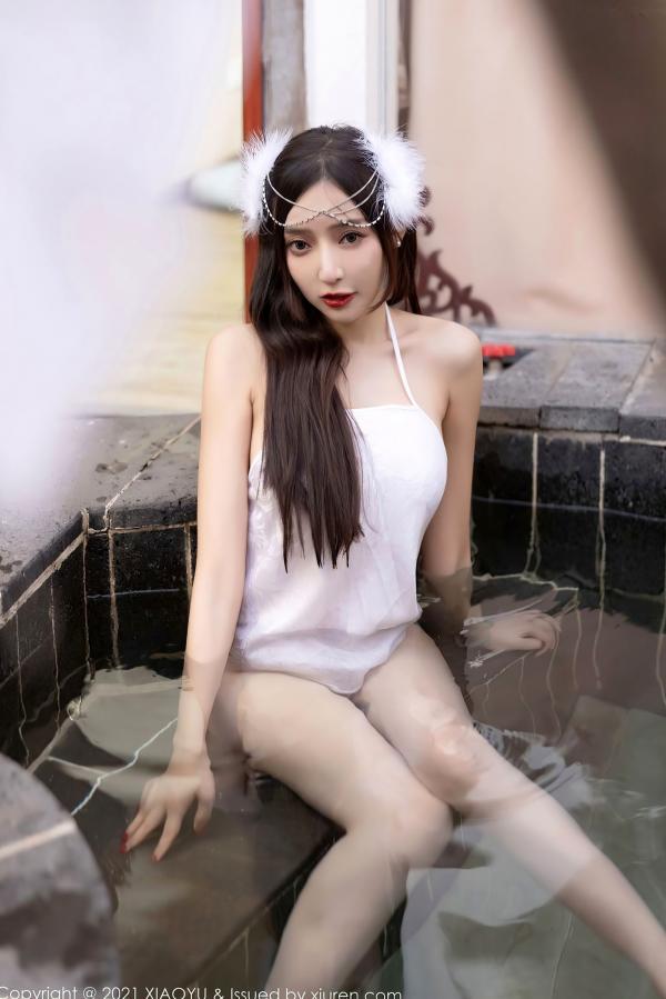 王馨瑶   XiaoYu语画界-672-王馨瑶Yanni-云南泳池旅拍白纱古装写真-唯美户外私房大尺度合集第30张图片