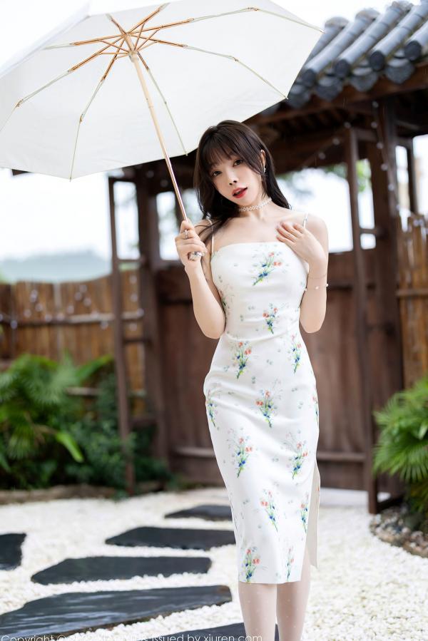 冯雨芝 芝芝  XiaoYu语画界-818-芝芝Booty-清新白裙与黄色蕾丝内衣-户外写真美腿白袜极致诱惑-无圣光大尺度第10张图片