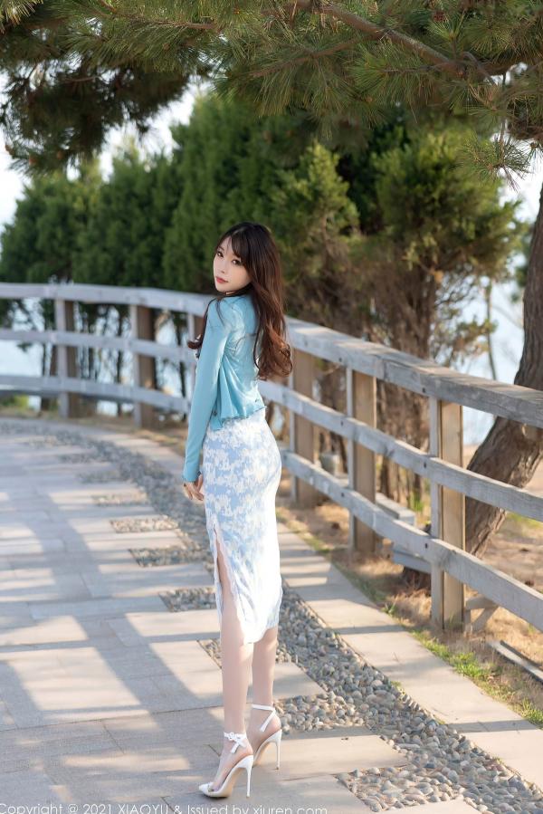 冯雨芝 芝芝  XiaoYu语画界-芝芝青岛旅拍精选：极致诱惑肉色丝袜私房美腿，性感撩人，高品质视觉盛宴第63张图片