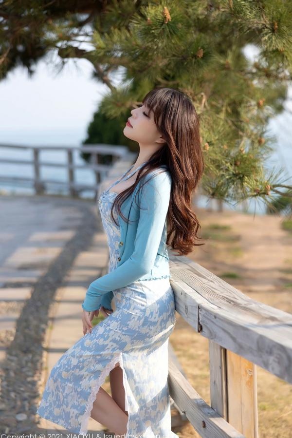 冯雨芝 芝芝  XiaoYu语画界-芝芝青岛旅拍精选：极致诱惑肉色丝袜私房美腿，性感撩人，高品质视觉盛宴第66张图片