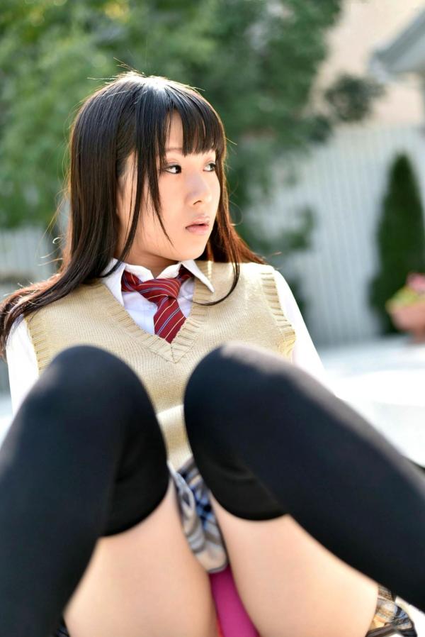 雨宮留菜 雨宫留菜  PB写真集_雨宮留菜《女子校生 萌える絶対領域》——清纯校服制服诱惑与性感比基尼私房写真，童颜巨乳尽显绝美诱惑第7张图片