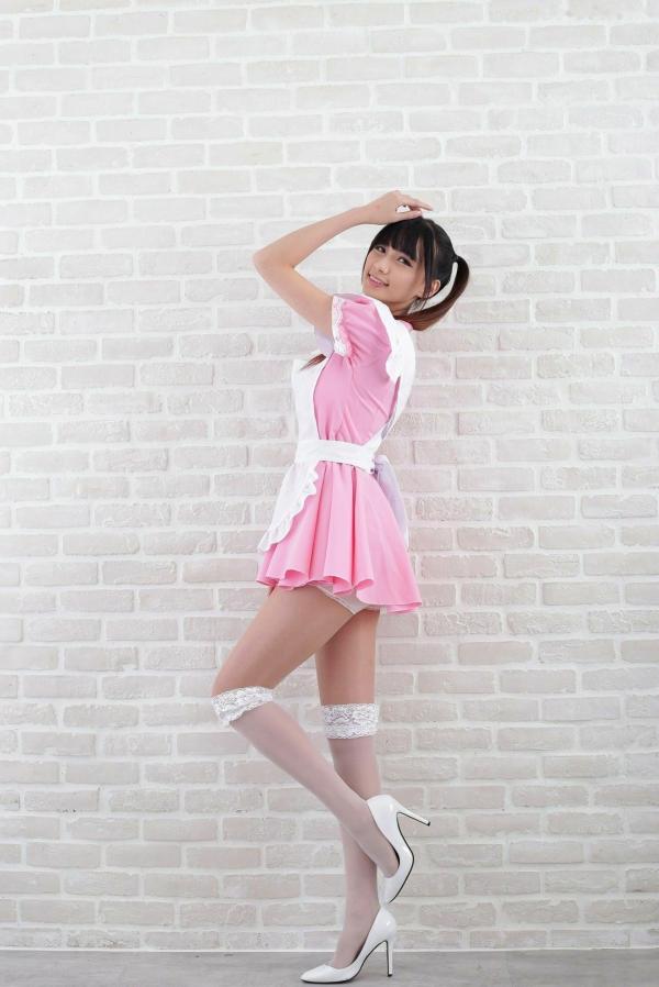 蔡譯心 蔡译心  台湾正妹蔡译心可爱女仆系列写真：粉色制服诱惑与温馨卧室私房感，清纯甜美演绎心动瞬间第49张图片