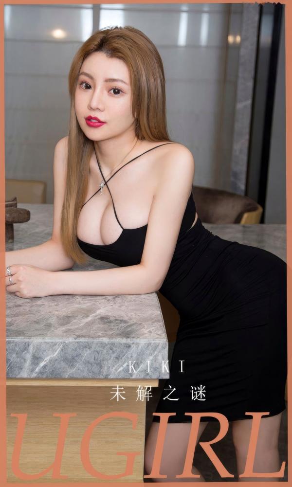 林萱瑜   UGirls尤果圈模特KIKI《未解之谜》：性感私房黑色诱惑，大胆绑带主题尽展迷人曲线第1张图片