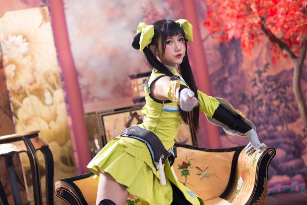 喬喬兒 乔乔儿  台湾模特乔乔儿：孙尚香COSPLAY写真全集，古风战甲与黑丝长腿的碰撞第12张图片