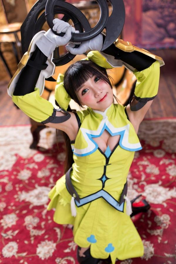 喬喬兒 乔乔儿  台湾模特乔乔儿：孙尚香COSPLAY写真全集，古风战甲与黑丝长腿的碰撞第13张图片