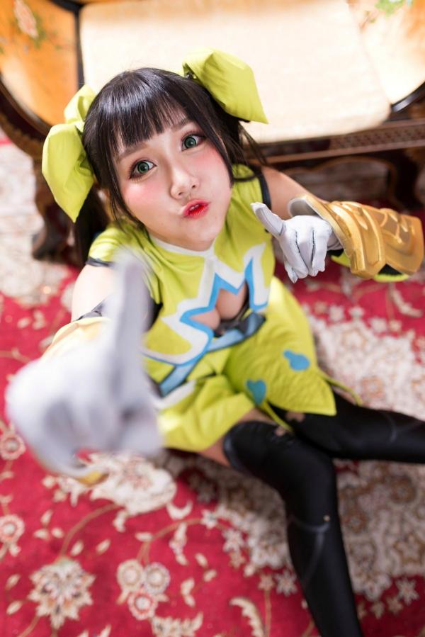 喬喬兒 乔乔儿  台湾模特乔乔儿：孙尚香COSPLAY写真全集，古风战甲与黑丝长腿的碰撞第14张图片