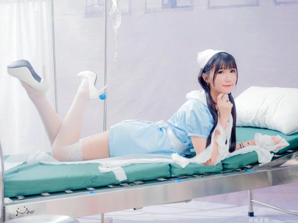 喬喬兒 乔乔儿  台湾正妹喬喬兒《粉蓝護士風》医院场景私房写真集 - 制服诱惑系列第3张图片
