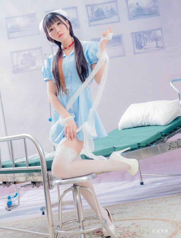 喬喬兒 乔乔儿  台湾正妹喬喬兒《粉蓝護士風》医院场景私房写真集 - 制服诱惑系列第4张图片