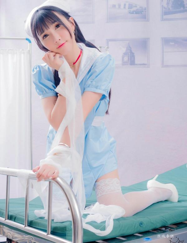 喬喬兒 乔乔儿  台湾正妹喬喬兒《粉蓝護士風》医院场景私房写真集 - 制服诱惑系列第8张图片