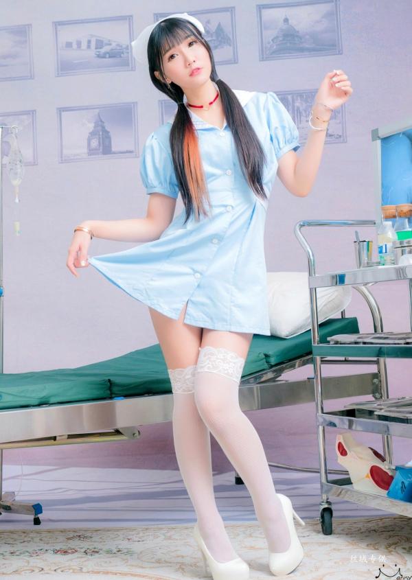 喬喬兒 乔乔儿  台湾正妹喬喬兒《粉蓝護士風》医院场景私房写真集 - 制服诱惑系列第9张图片
