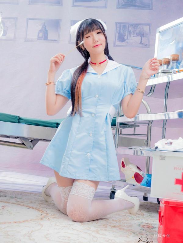 喬喬兒 乔乔儿  台湾正妹喬喬兒《粉蓝護士風》医院场景私房写真集 - 制服诱惑系列第17张图片