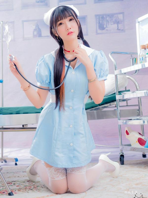 喬喬兒 乔乔儿  台湾正妹喬喬兒《粉蓝護士風》医院场景私房写真集 - 制服诱惑系列第20张图片
