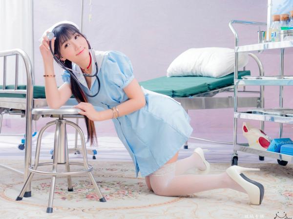 喬喬兒 乔乔儿  台湾正妹喬喬兒《粉蓝護士風》医院场景私房写真集 - 制服诱惑系列第23张图片