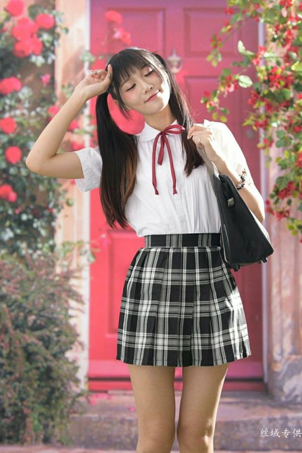喬喬兒 乔乔儿  台湾正妹乔乔儿唯美写真，古风韵味与日系元气校服少女，带你重温校园初恋般的青春悸动第11张图片