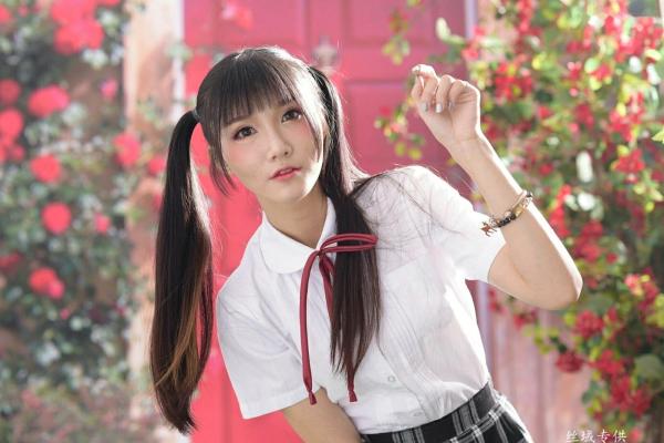 喬喬兒 乔乔儿  台湾正妹乔乔儿唯美写真，古风韵味与日系元气校服少女，带你重温校园初恋般的青春悸动第17张图片
