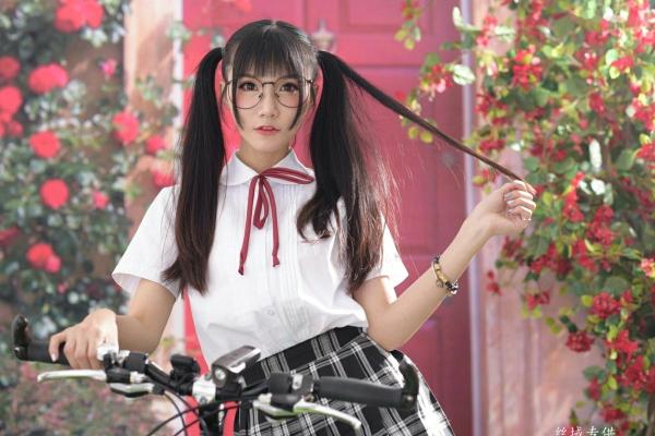 喬喬兒 乔乔儿  台湾正妹乔乔儿唯美写真，古风韵味与日系元气校服少女，带你重温校园初恋般的青春悸动第43张图片