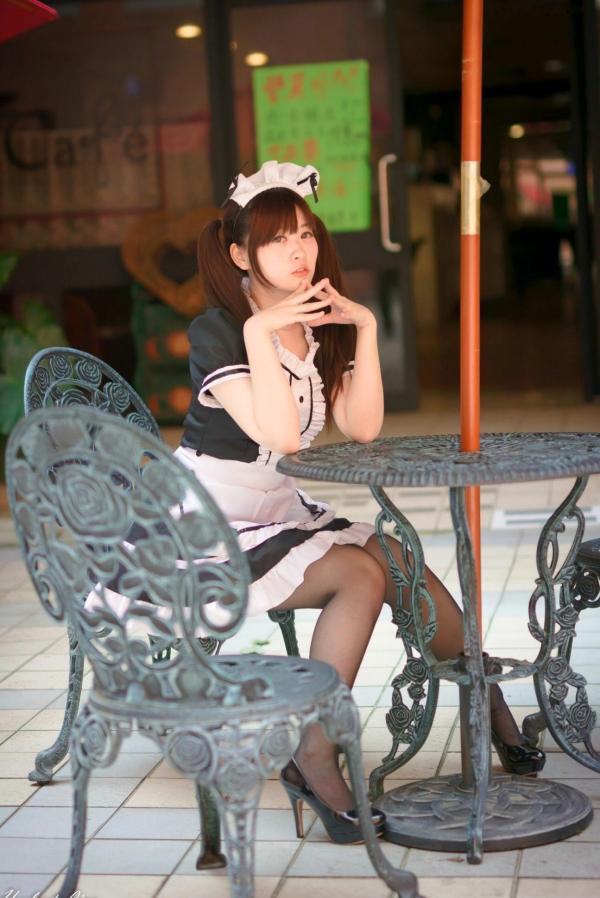 ベッキー   台湾正妹Becky中央大学户外写真，清纯校服与甜美女仆装角色扮演 [92P]第28张图片