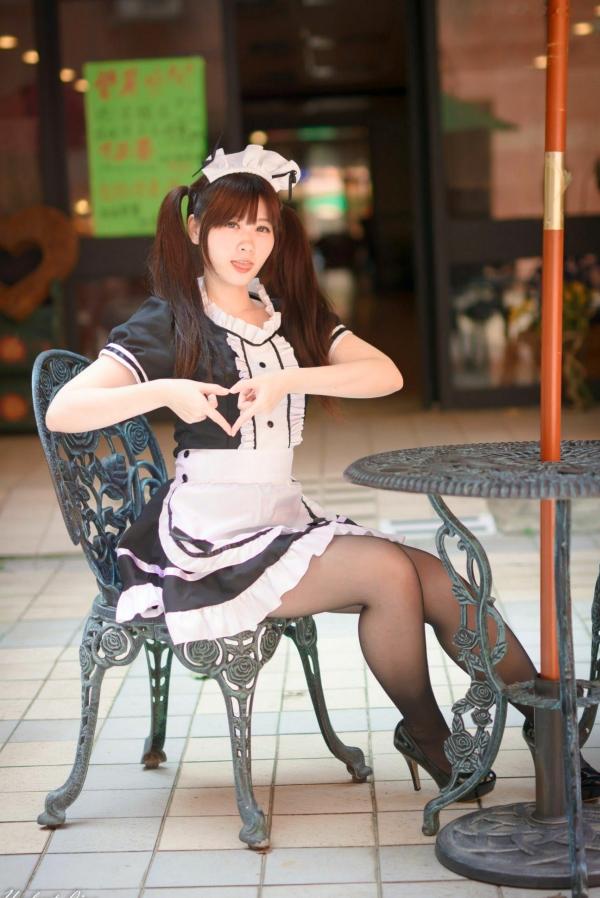 ベッキー   台湾正妹Becky中央大学户外写真，清纯校服与甜美女仆装角色扮演 [92P]第32张图片