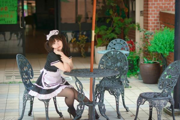 ベッキー   台湾正妹Becky中央大学户外写真，清纯校服与甜美女仆装角色扮演 [92P]第37张图片