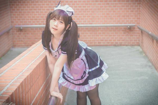 ベッキー   台湾正妹Becky中央大学户外写真，清纯校服与甜美女仆装角色扮演 [92P]第48张图片