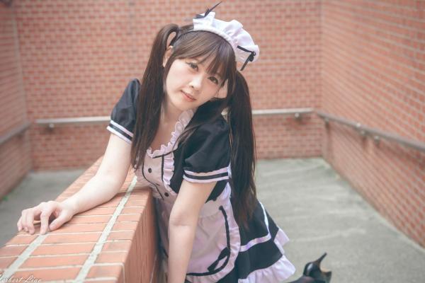 ベッキー   台湾正妹Becky中央大学户外写真，清纯校服与甜美女仆装角色扮演 [92P]第49张图片