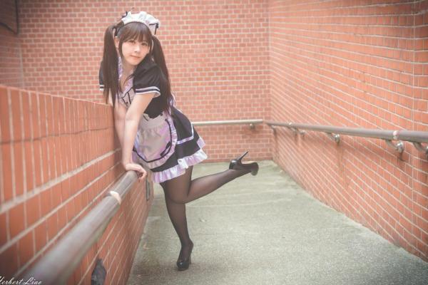 ベッキー   台湾正妹Becky中央大学户外写真，清纯校服与甜美女仆装角色扮演 [92P]第50张图片
