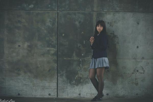 ベッキー   台湾正妹Becky实践大学校服写真，jk制服气质学妹清纯街拍第34张图片