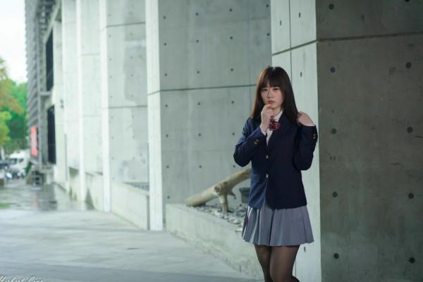ベッキー   台湾正妹Becky实践大学校服写真，jk制服气质学妹清纯街拍第60张图片