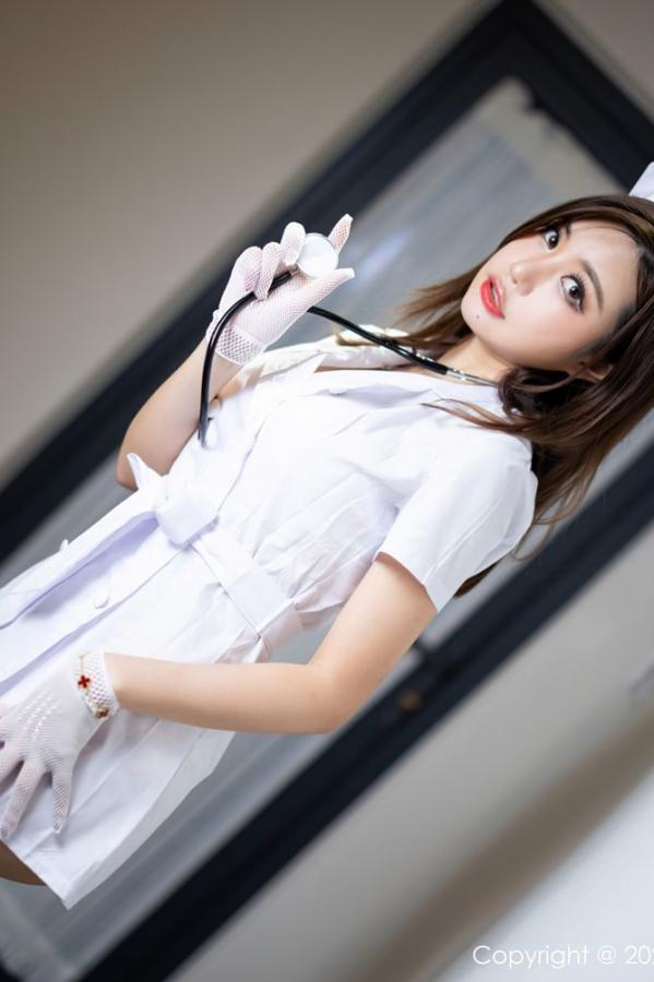 綺裡嘉 绮里嘉 绮里嘉的杭州旅拍 护士制服主题系列第11张图片