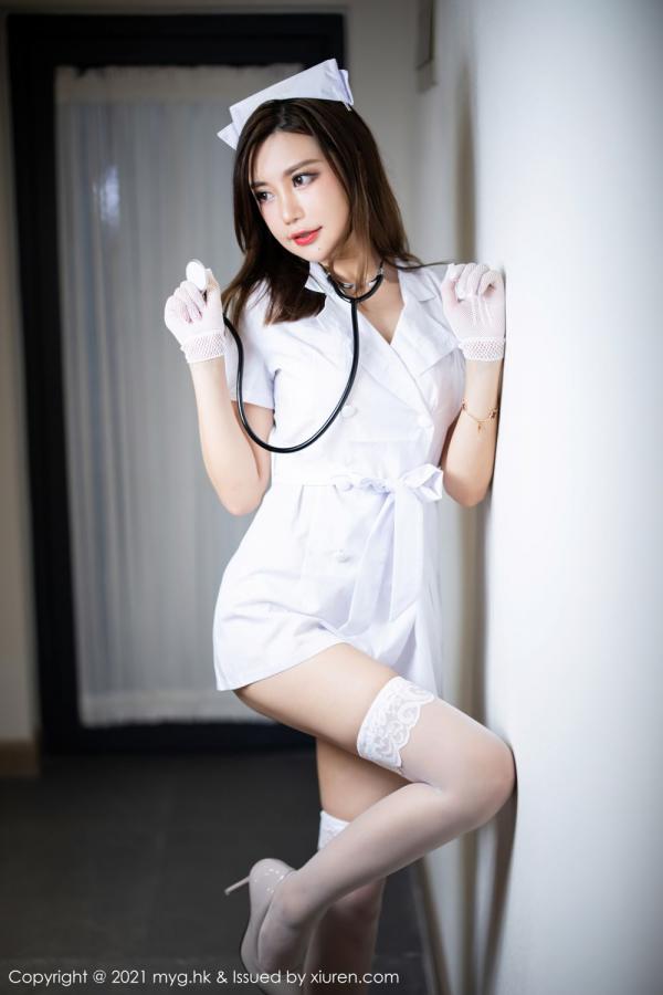 綺裡嘉 绮里嘉 绮里嘉的杭州旅拍 护士制服主题系列第16张图片