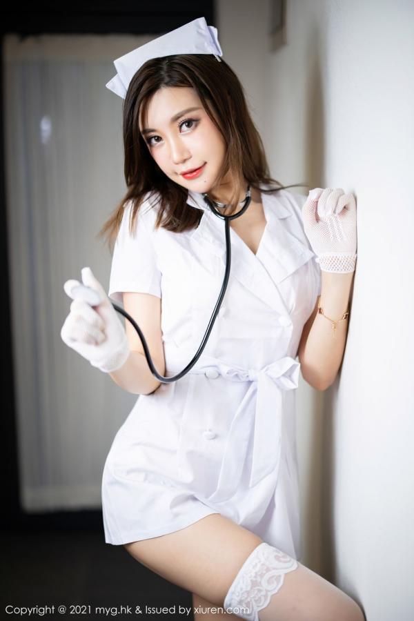 綺裡嘉 绮里嘉 绮里嘉的杭州旅拍 护士制服主题系列第17张图片