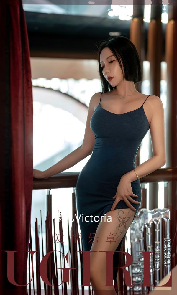 张杨果而 张杨果而  UGirlsApp尤果圈爱尤物-2448-果儿-《爱情乐章》：短发女神复古紧身裙写真，极致曼妙曲线演绎优雅诱惑第1张图片