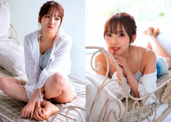 新内眞衣 新内真衣  新内眞衣 - Evolution 优雅气质写真，蓝裙礼服与居家休闲风格大片第2张图片
