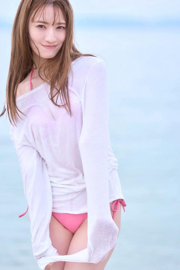 中田花奈   中田花奈《花ほころぶ》海边比基尼与温泉湿身清纯性感写真第24张图片
