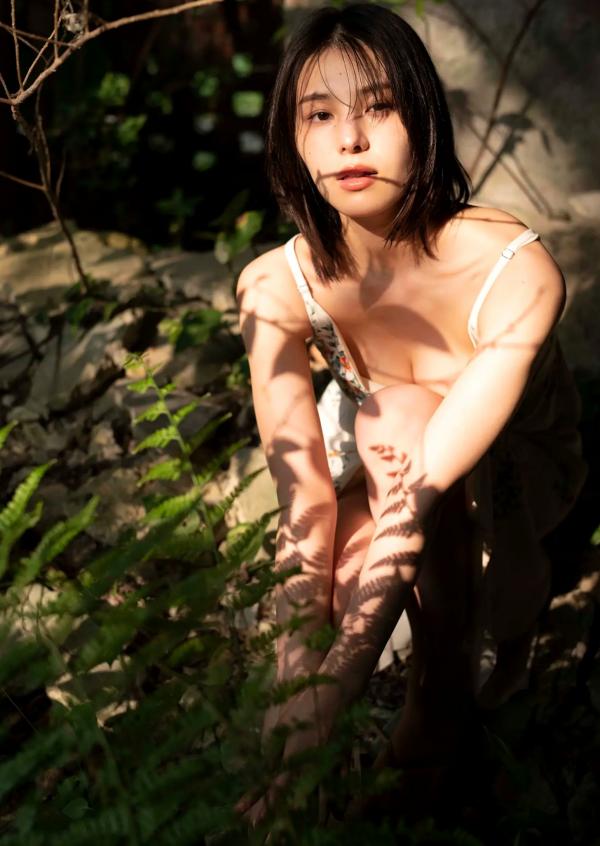 相楽伊織 相乐伊织  相楽伊織 - RE浮泳夢 - FEM All Another Edition - 清新短发泳装写真，海边花丛浪漫柔情，撩人气质迷人曲线，性感私房大片第91张图片