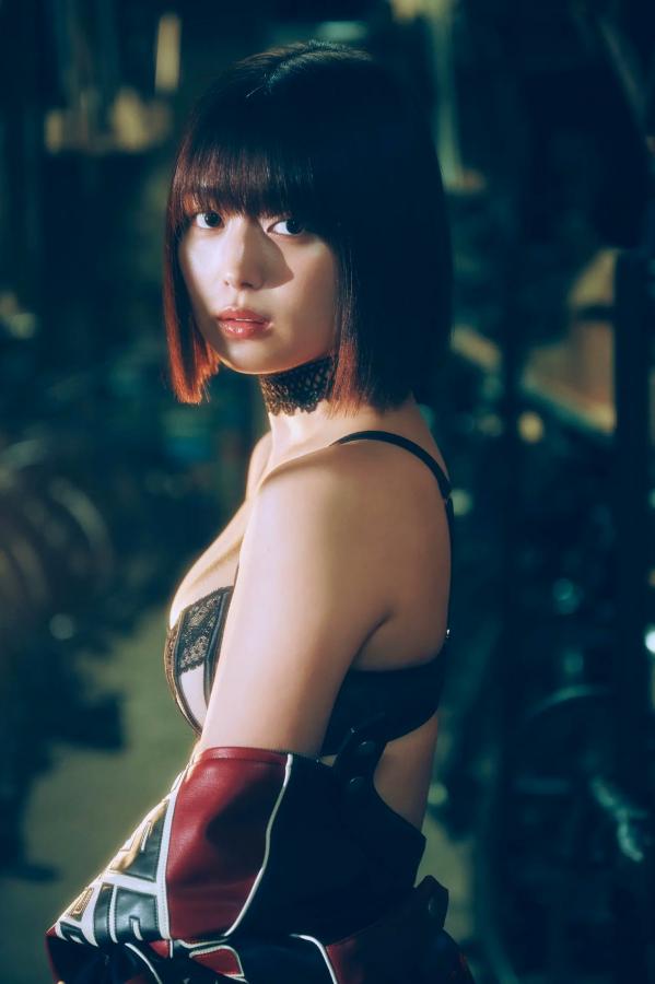 北野瑠華 北野瑠华 《北野瑠華 - Shape of My Heart》复古内衣美腿与机车野性性感写真第36张图片
