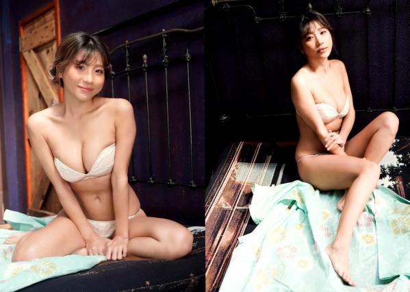 葉月あや 叶月彩  Exciting Girls 葉月あや高清写真集 Vol.1：性感紧身蓝裙与大胆白色蕾丝连体衣，尽显极致诱惑曲线与御姐魅力第41张图片