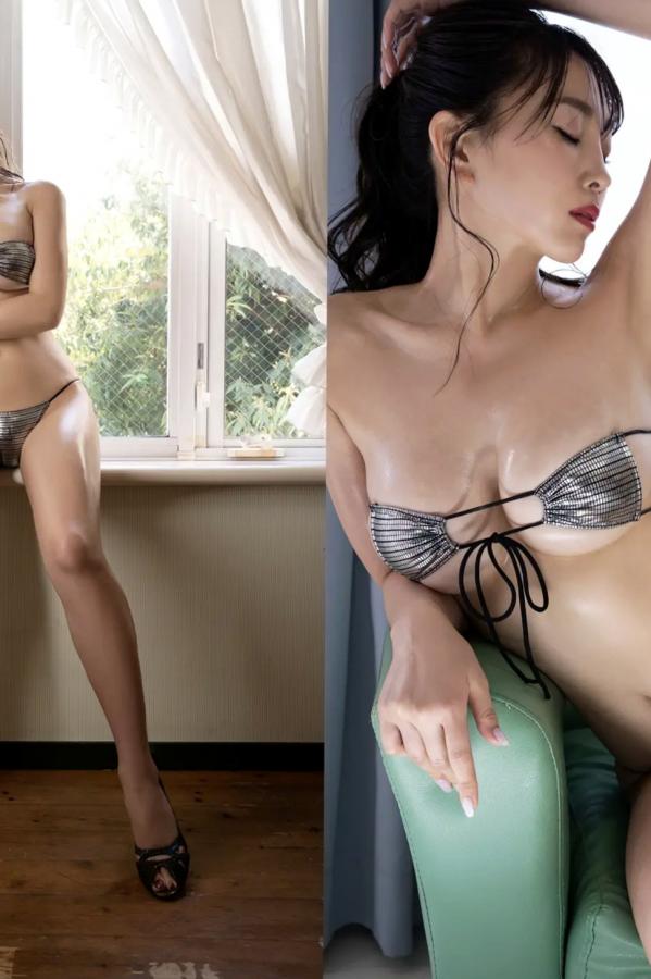 森咲智美  森咲智美 - 艳丽耀眼湿身油光写真 极品性感比基尼私房美图第31张图片
