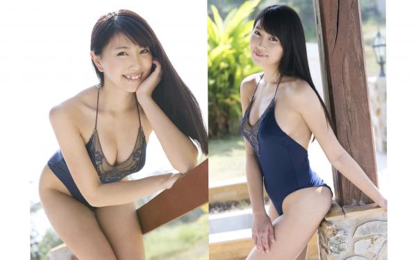 森咲智美   森咲智美 - 甘い誘い (ラビリンス)：深蓝连体泳衣与黑丝内衣私房照，展现极致性感魅力，完美演绎多面女神风格第8张图片