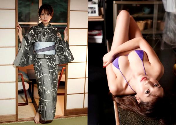 森咲智美   Exciting Girls 森咲智美数码写真集vol.1：诱惑红色吊带装与紫色比基尼，酒吧唯美性感写真，极致身材令人窒息第42张图片