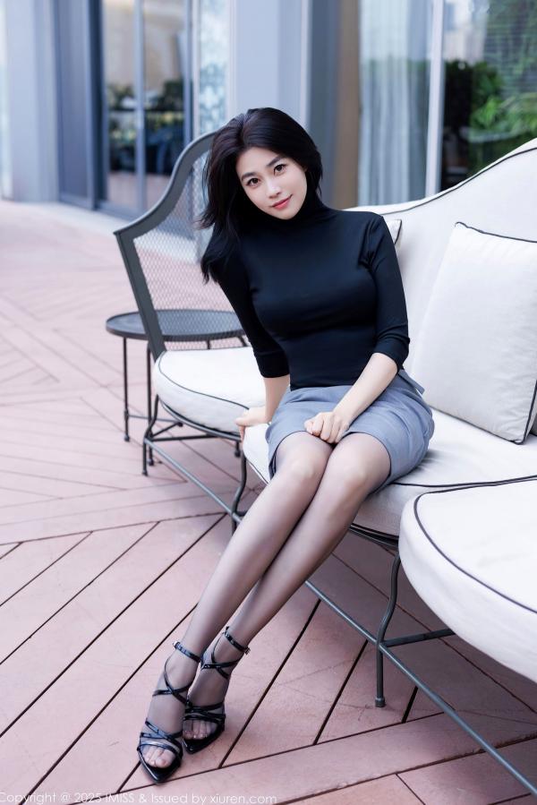 许诺Sabrina   IMiss爱蜜社-794-许诺Sabrina-黑色OL职场制服诱惑-黑丝美腿浴室私房写真-无圣光大尺度第7张图片