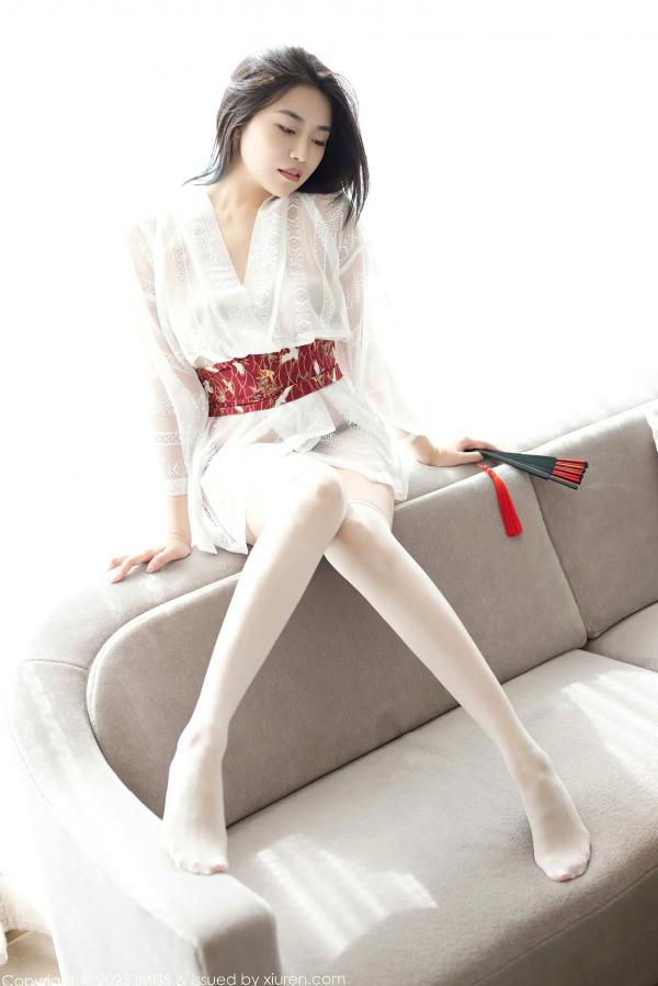 许诺Sabrina   [IMiss]爱蜜社 2025.08.14 Vol.798 许诺Sabrina私房写真，日系和服诱惑蕾丝内衣丝袜特辑 [60P]第19张图片