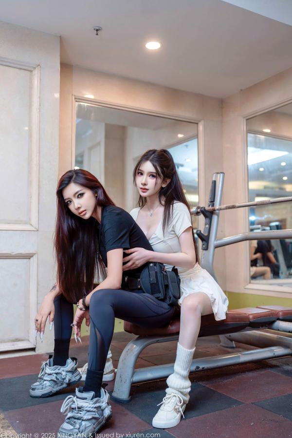 李丽莎   XingYan星颜社-408-李丽莎-模特合集-姐妹花健身房场景激情-2025.09.30 - 无圣光大尺度第31张图片