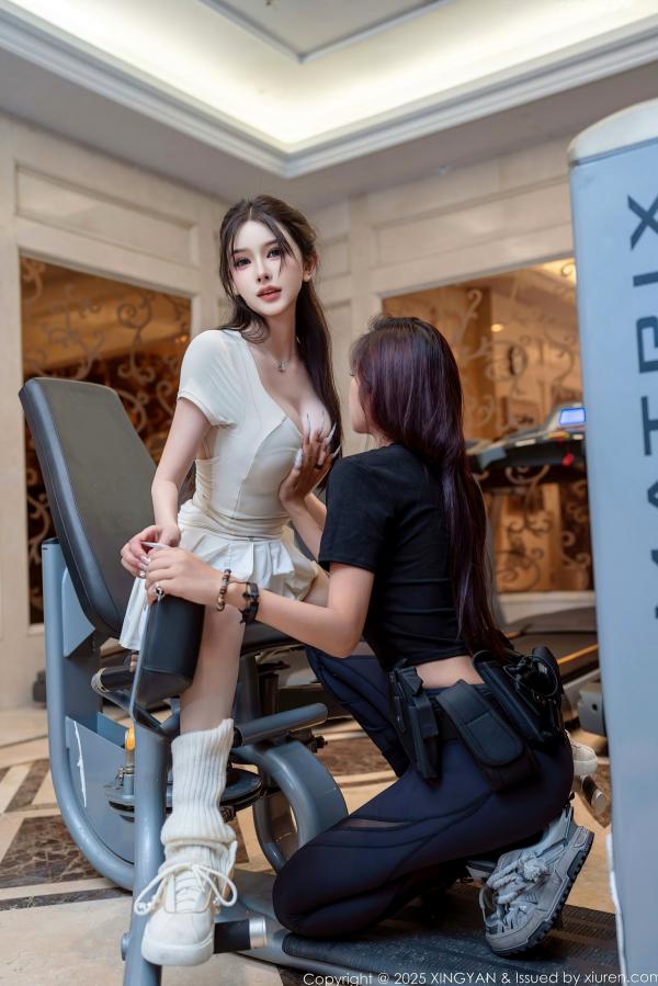 李丽莎   XingYan星颜社-408-李丽莎-模特合集-姐妹花健身房场景激情-2025.09.30 - 无圣光大尺度第36张图片