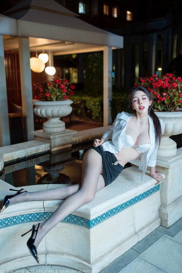 李丽莎   XingYan星颜社-406-李丽莎-白衬衫黑短裙红绳捆绑-户外夜景丝袜制服诱惑-2025.09.26 - 无圣光大尺度第16张图片