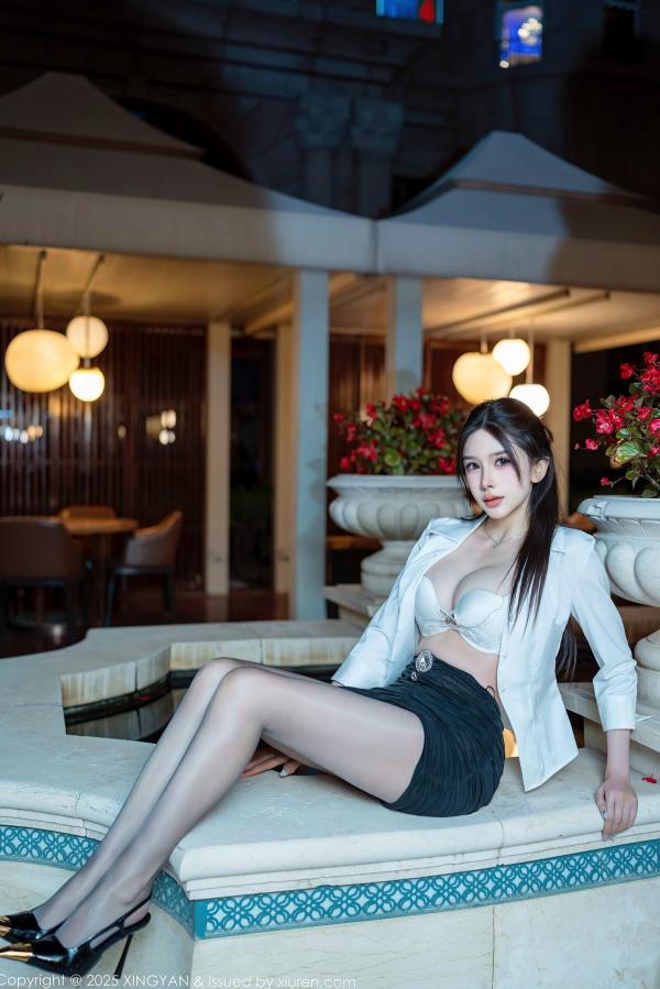 李丽莎   XingYan星颜社-406-李丽莎-白衬衫黑短裙红绳捆绑-户外夜景丝袜制服诱惑-2025.09.26 - 无圣光大尺度第17张图片