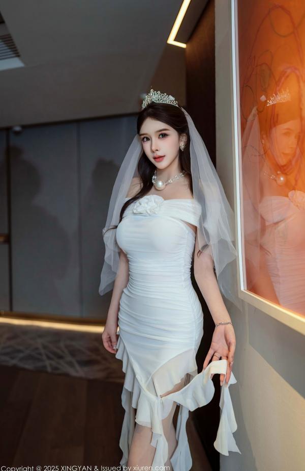 李丽莎   XingYan星颜社388期：李丽莎白色婚纱主题，精致蕾丝内衣演绎极致纯欲诱惑，无圣光大尺度私房写真集锦，展现成熟女性柔美魅力第2张图片