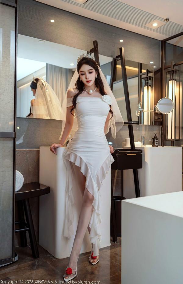 李丽莎   XingYan星颜社388期：李丽莎白色婚纱主题，精致蕾丝内衣演绎极致纯欲诱惑，无圣光大尺度私房写真集锦，展现成熟女性柔美魅力第6张图片
