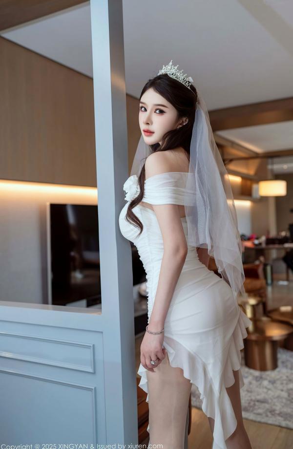 李丽莎   XingYan星颜社388期：李丽莎白色婚纱主题，精致蕾丝内衣演绎极致纯欲诱惑，无圣光大尺度私房写真集锦，展现成熟女性柔美魅力第9张图片