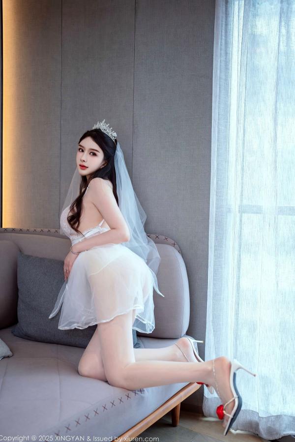 李丽莎   XingYan星颜社388期：李丽莎白色婚纱主题，精致蕾丝内衣演绎极致纯欲诱惑，无圣光大尺度私房写真集锦，展现成熟女性柔美魅力第15张图片